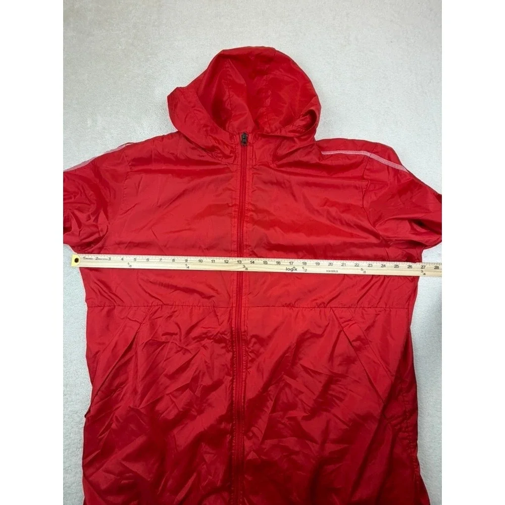 Nike Mens XXL Red Full‎ Zip Hooded Windbreaker Mesh Lining Jacket AA2090-657